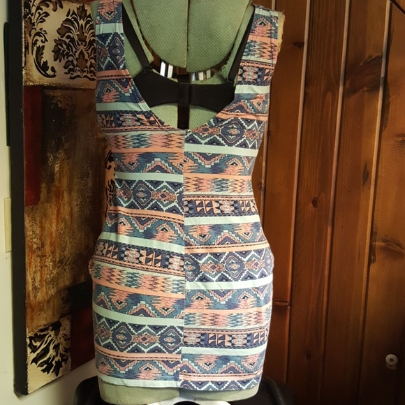 Females  Sunset Plaza  Aztec Tank Dress - Picture 7 of 8